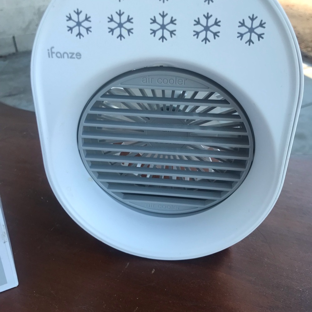 White Personal Air Cooler - Compact Home Fan